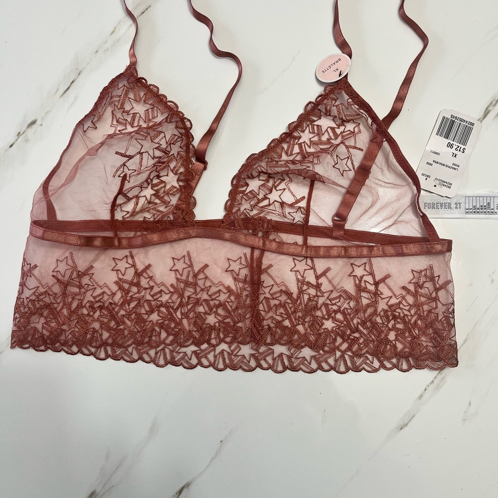 Forever 21 Red Lace Bra Intimates